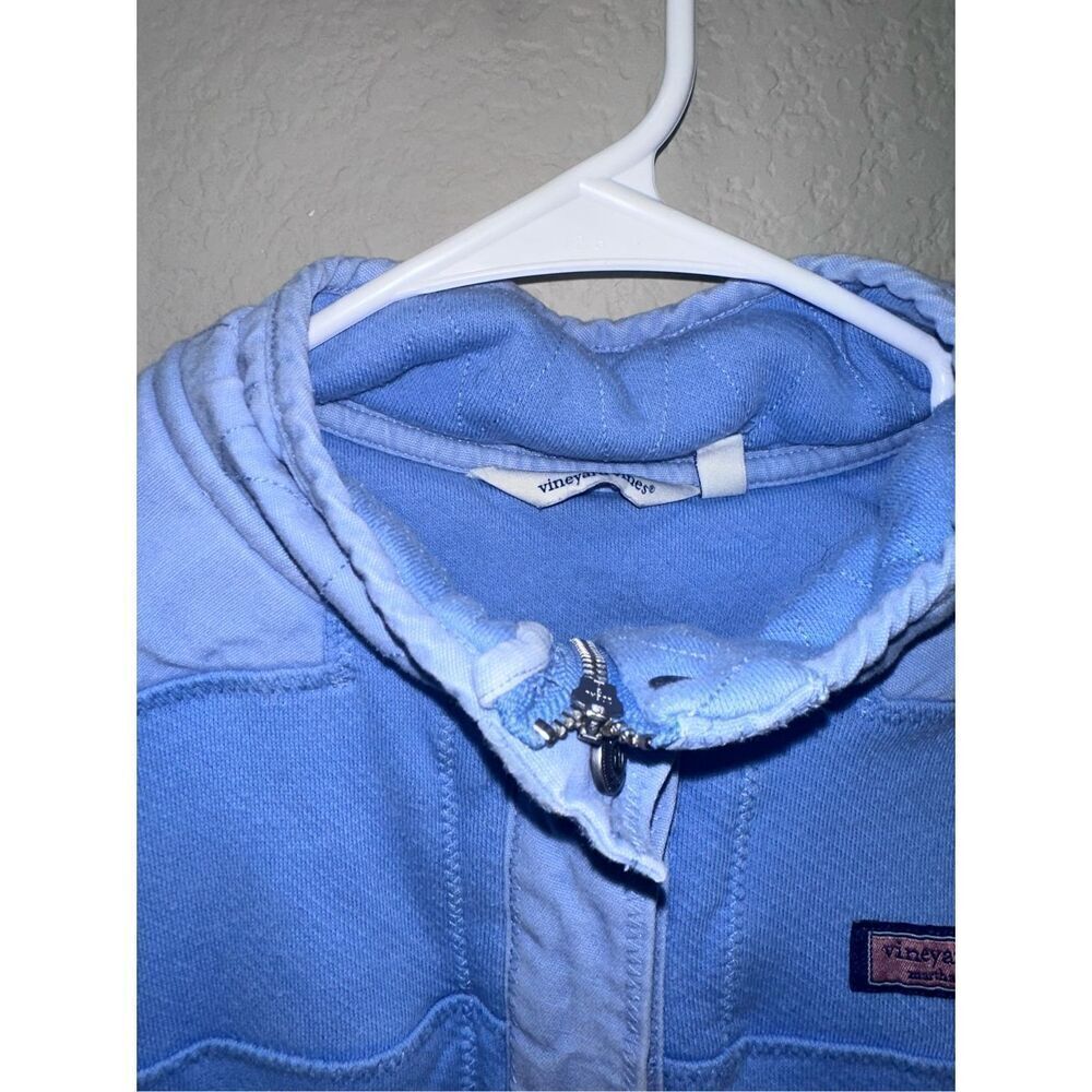 Vineyard Vines Blue 1/4 Zip Dockside Pullover - Picture 4 of 6